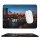yanfind The Mouse Pad Matteo Catanese Williamsburg Bridge York City Suspension Bridge City Lights Night Cityscape Pattern Design Stitched Edges Suitable for home office game