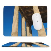 yanfind The Mouse Pad Building Old Sky Roman Ionian Column Athens History Greece Classical Parthenon Rock Pattern Design Stitched Edges Suitable for home office game