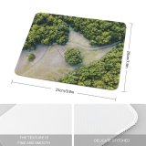 yanfind The Mouse Pad Landscape Plant Woodland Forest River Creative Tian Pictures Outdoors Jungle Tree Pattern Design Stitched Edges Suitable for home office game