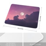yanfind The Mouse Pad Moon Clouds Sky Pattern Design Stitched Edges Suitable for home office game