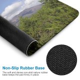 yanfind The Mouse Pad Coniferous Sakurajima Tropical Kyushu Wilderness Tree Station Volcano Active Highland Mountainous Sky Pattern Design Stitched Edges Suitable for home office game