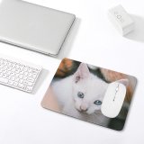 yanfind The Mouse Pad Funny Curiosity Sit Little Young Eye Pet Whisker Downy Fur Portrait Pattern Design Stitched Edges Suitable for home office game