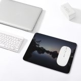 yanfind The Mouse Pad Backlit Scenery Evening Space Galaxy Peaceful Waters Tranquil Outdoors Scenic Idyllic Starry Pattern Design Stitched Edges Suitable for home office game