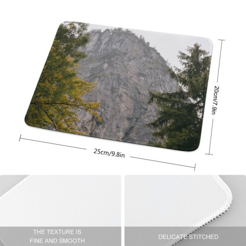 yanfind The Mouse Pad Abies Plant Domain Pictures Outdoors Grey Tree Fir Berchtesgaden Public Conifer Pattern Design Stitched Edges Suitable for home office game