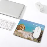 yanfind The Mouse Pad Boating Branding Coast Sand Vacation Coastline Landscape Travel Crowd Leisure Island Beach Pattern Design Stitched Edges Suitable for home office game