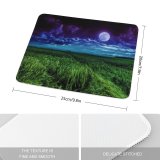 yanfind The Mouse Pad Moon Landscape Night Field Cloudy Pattern Design Stitched Edges Suitable for home office game