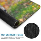yanfind The Mouse Pad Blur Focus Wild Wolf Depth Danger Field Predator Shallow Wildlife Hunter Portrait Pattern Design Stitched Edges Suitable for home office game