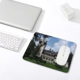 yanfind The Mouse Pad Building Landmark Transylvania Stately Palace Tree Home Romania Mansion Castle Sinaia Architecture Pattern Design Stitched Edges Suitable for home office game