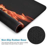 yanfind The Mouse Pad Domain Passion Pictures Fire Burning Flame Public Dark Flames Christmas Images Pattern Design Stitched Edges Suitable for home office game