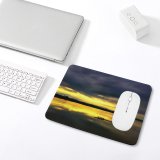 yanfind The Mouse Pad Boating Skyscape Dark Clouds Sunset Landscape Evening Travel Storm Light Beach Sun Pattern Design Stitched Edges Suitable for home office game