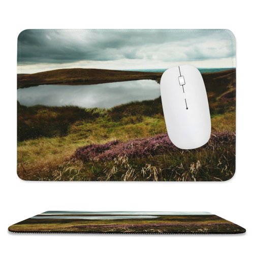 yanfind The Mouse Pad Scenery Tundra Uk Field England Pond Wilderness District Free Ground Hiking Pattern Design Stitched Edges Suitable for home office game