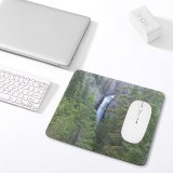 yanfind The Mouse Pad Coniferous Tropical Streams Yellowstone Wilderness Tree Temperate Wilderness Grand Forest Mountains Tetons Pattern Design Stitched Edges Suitable for home office game