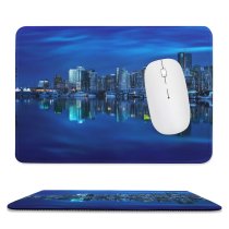 yanfind The Mouse Pad Mohsen Kamalzadeh Coal Harbour Vancouver City Canada Cityscape Reflection Skyscrapers City Lights Pattern Design Stitched Edges Suitable for home office game