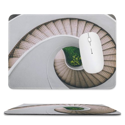 yanfind The Mouse Pad Dan Freeman Architecture Spiral Staircase Modern Pattern Design Stitched Edges Suitable for home office game