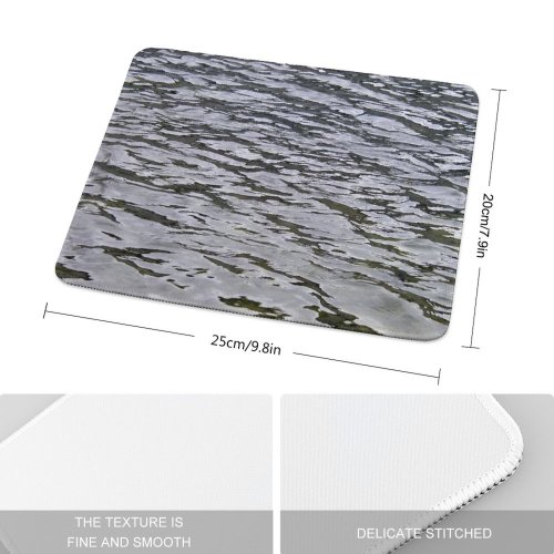 yanfind The Mouse Pad Waters Liquid Waves Ocean Sea Lake Leaf Reflection Plant Watercourse Tree Lily Pattern Design Stitched Edges Suitable for home office game