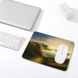 yanfind The Mouse Pad Dorothe Landscape Sunset Mountains Lake Reflection Clear Sky Pattern Design Stitched Edges Suitable for home office game