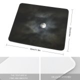 yanfind The Mouse Pad Cloud Atmosphere Event Light Dark Atmospheric Moon Celestial Darkness Sky Mystic Moon Pattern Design Stitched Edges Suitable for home office game