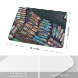yanfind The Mouse Pad Boats Above Drone From Dock Eye Bird's Watercrafts Aerial Shot Pattern Design Stitched Edges Suitable for home office game