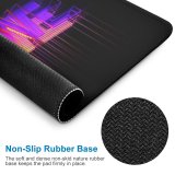 yanfind The Mouse Pad Dark Neon Colorful AMOLED Typography Pattern Design Stitched Edges Suitable for home office game