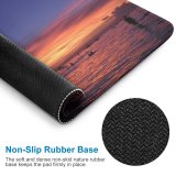yanfind The Mouse Pad Dusk Afterglow Cloud Sunset Beach Sea Sunset Sky Horizon Sunrise Philippines Sea Pattern Design Stitched Edges Suitable for home office game