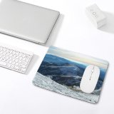 yanfind The Mouse Pad Landscape Peak Romania Domain Slope Pictures Winter Outdoors Grey Snow Fir Pattern Design Stitched Edges Suitable for home office game