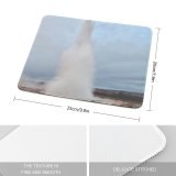 yanfind The Mouse Pad Eruption Iceland Pictures Winter Haukadalur Outdoors Snow Free Volcano Snowman Geyser Pattern Design Stitched Edges Suitable for home office game