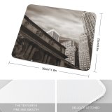yanfind The Mouse Pad Building Building Area Library Landmark York Sky Classic Public Skyscraper Metropolitan Books Pattern Design Stitched Edges Suitable for home office game