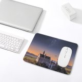 yanfind The Mouse Pad Massimiliano Morosinotto Neuschwanstein Castle Landscape Starry Sky Ancient Architecture Astronomy Stars Outer Pattern Design Stitched Edges Suitable for home office game