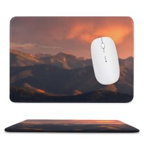 yanfind The Mouse Pad Landscape Peak Sunrise Pictures Outdoors Dawn Grey Sunset Free Range Art Pattern Design Stitched Edges Suitable for home office game