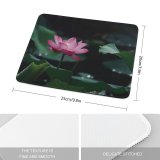 yanfind The Mouse Pad Blur Freshness Focus Beautiful Plant Delicate Fresh Depth Aquatic Field Growth Blooming Pattern Design Stitched Edges Suitable for home office game