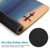 yanfind The Mouse Pad Backlit For Beautiful Header Desktop Sunset Daylight Evening Best Sunrise Boat Pretty Pattern Design Stitched Edges Suitable for home office game
