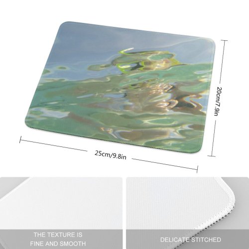 yanfind The Mouse Pad Waves Ripples Effects Texture Liquid Sea Swim Art Pattern Design Stitched Edges Suitable for home office game