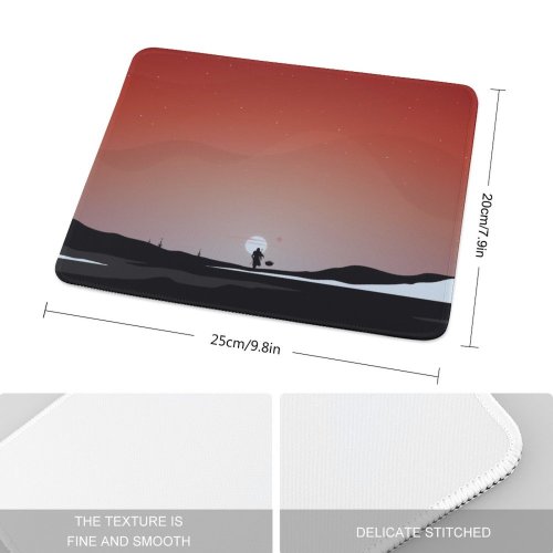 yanfind The Mouse Pad Dpcdpc Movies Mandalorian Star Wars Dark Sky TV Pattern Design Stitched Edges Suitable for home office game