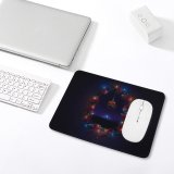 yanfind The Mouse Pad Neville Black Dark Celebrations Christmas Christmas Decoration Merry Christmas Night Dark Lights Pattern Design Stitched Edges Suitable for home office game