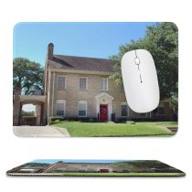 yanfind The Mouse Pad Building Lodge Home Area Historic Residential History Cottage Cabana Home Classic Estate Pattern Design Stitched Edges Suitable for home office game