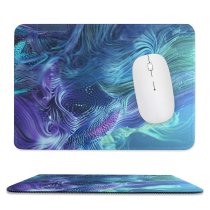 yanfind The Mouse Pad Dante Metaphor Abstract Strands CGI Cyan Trails Pattern Design Stitched Edges Suitable for home office game