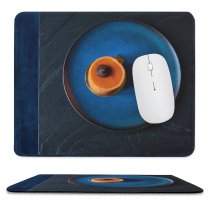 yanfind The Mouse Pad Above Denmark Cooking Dairy Eat Royal Dark Slate Plate Top Dessert Candy Pattern Design Stitched Edges Suitable for home office game