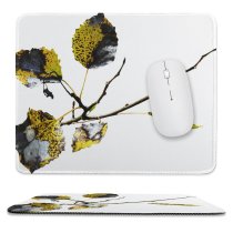 yanfind The Mouse Pad Family Leaf Leaf Plant Fall Twig Tree Tree Branch Botany Plane Autumn Pattern Design Stitched Edges Suitable for home office game