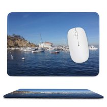 yanfind The Mouse Pad Marina Casino Cloud Landforms Mountain Sky Santa Sea Ocean Mountainous Catalina Pattern Design Stitched Edges Suitable for home office game