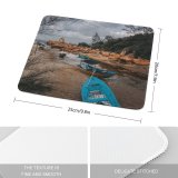 yanfind The Mouse Pad Boats Clouds Boulders Landscape Daylight Travel Storm Watercrafts Canoe River Outdoors Scenic Pattern Design Stitched Edges Suitable for home office game