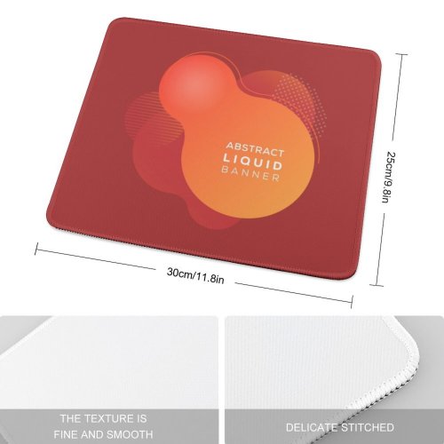 yanfind The Mouse Pad Blank Advertisement Curve Bubble Neon Gradient Leaflet Web Flyer Space Decoration Border Pattern Design Stitched Edges Suitable for home office game