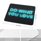 yanfind The Mouse Pad Dark Quotes Do What You Love Neon Glowing Light Inspirational Pattern Design Stitched Edges Suitable for home office game