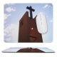 yanfind The Mouse Pad Chapel Sky Item Church Place Cielo Nubes Chile Campanario Tower Architecture Sky Pattern Design Stitched Edges Suitable for home office game