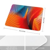 yanfind The Mouse Pad Abstract Colorful MacOS Sierra Pattern Design Stitched Edges Suitable for home office game