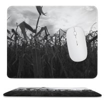yanfind The Mouse Pad Corn Dramatic Landscape Plant Family Halloween Stem Crop Sky Grass Field Autumn Pattern Design Stitched Edges Suitable for home office game