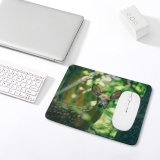 yanfind The Mouse Pad Plant Blurred Specie Daylight Harmony Deer Tree Alone Biology Spot Walk Wild Pattern Design Stitched Edges Suitable for home office game