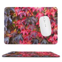yanfind The Mouse Pad Landscape Plant Forest Cascading Domain Foliage Pictures Greenery Tree Leaves Maple Pattern Design Stitched Edges Suitable for home office game