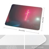 yanfind The Mouse Pad Blur Focus Dark Illuminated Lights Window Evening Blurred Light Defocused Blurry Car Pattern Design Stitched Edges Suitable for home office game