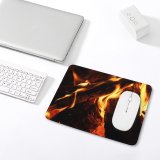 yanfind The Mouse Pad Alaska Pictures Outdoors Fire Free Burning Flame Campfire Bonfire Flames Usa Pattern Design Stitched Edges Suitable for home office game