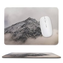 yanfind The Mouse Pad Landscape Peak Creative Pictures Cloud Outdoors Grey Snow Nepal Range Ice Pattern Design Stitched Edges Suitable for home office game